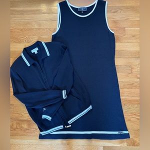 St. John Dress with Jacket -Dark Navy